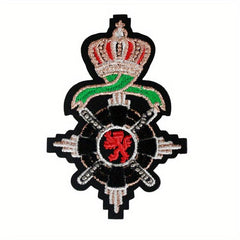 Creative Crown Lion Totem Iron on Embroidery For Men