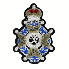 Creative Crown Lion Totem Iron on Embroidery For Men