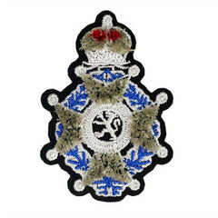 Creative Crown Lion Totem Iron on Embroidery For Men