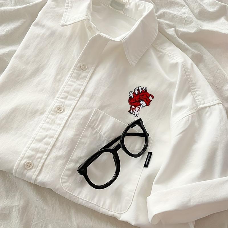 Heart Iron on Embroidery for Halloween Dress Up Men