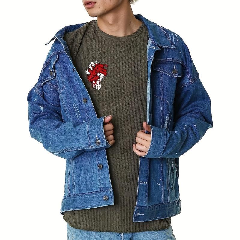 Heart Iron on Embroidery for Halloween Dress Up Men