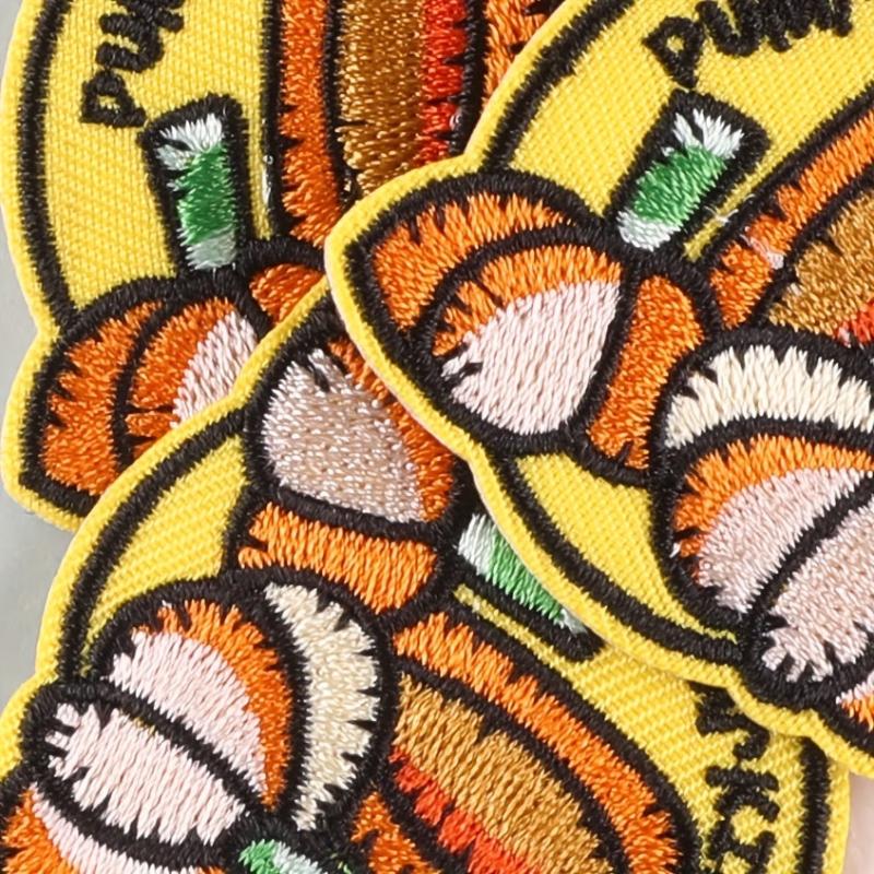 Embroidery Round Frame Letter Pumpkin Patches For Girls