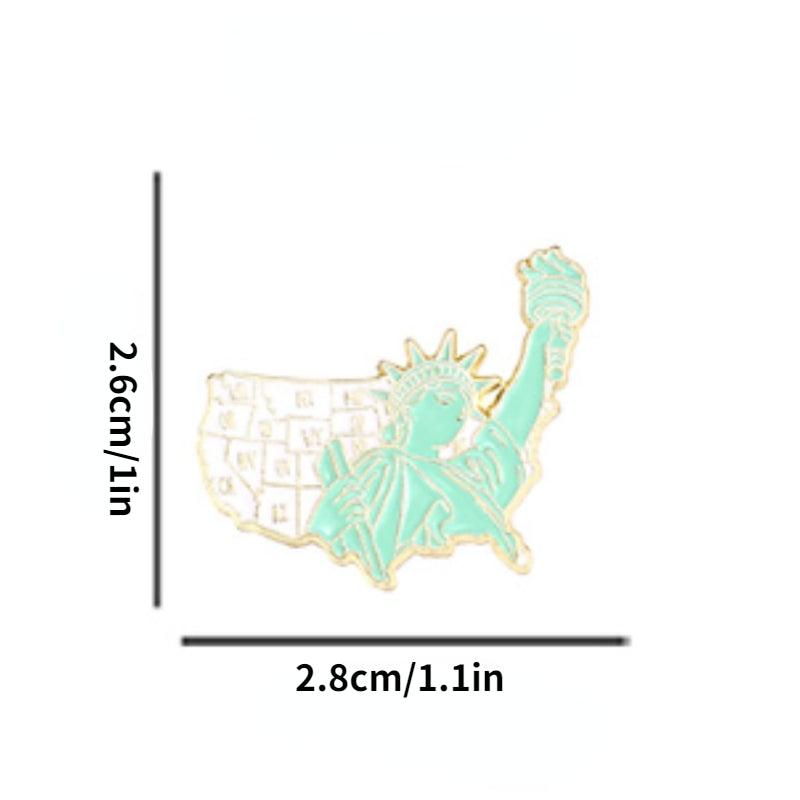 Landscape River Architecture Brooch For Men