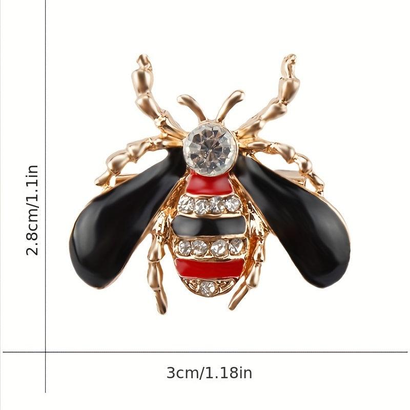 Dripping Oil Bee Brooch Enamel Corsage Pin Clothing Accessories