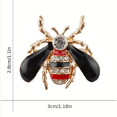 Dripping Oil Bee Brooch Enamel Corsage Pin Clothing Accessories