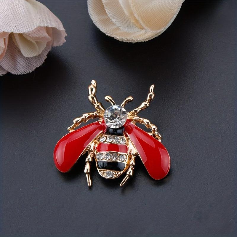 Dripping Oil Bee Brooch Enamel Corsage Pin Clothing Accessories