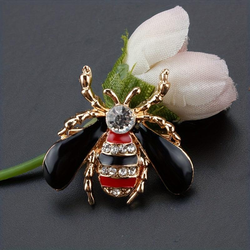 Dripping Oil Bee Brooch Enamel Corsage Pin Clothing Accessories