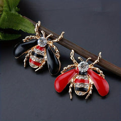 Dripping Oil Bee Brooch Enamel Corsage Pin Clothing Accessories