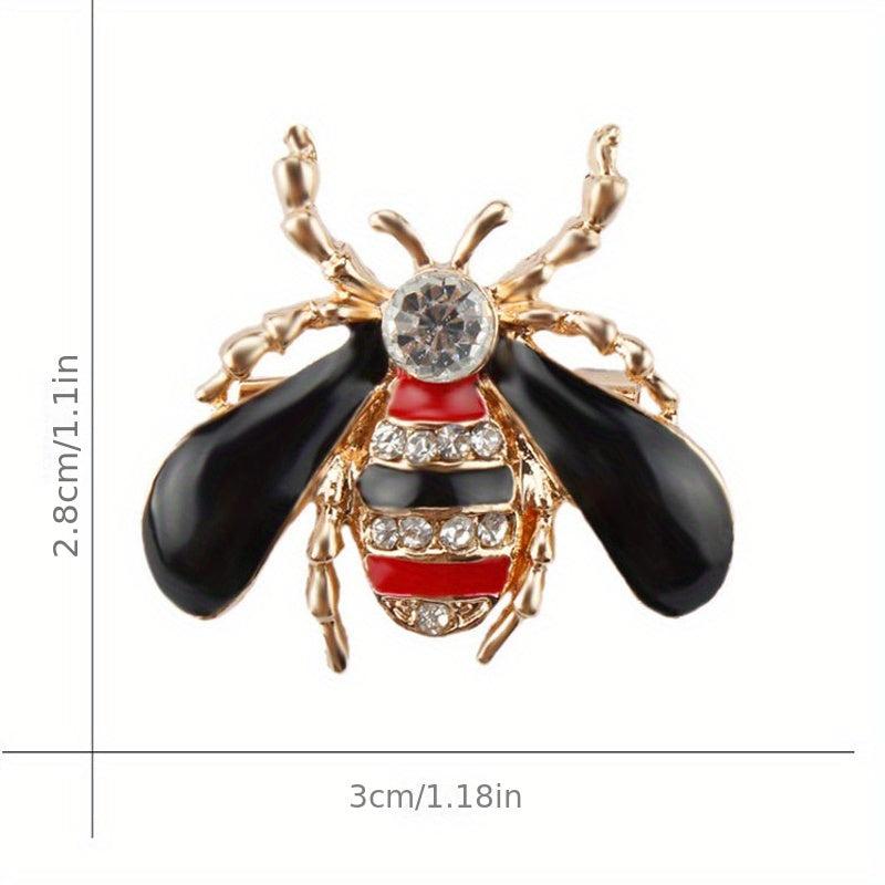 Dripping Oil Bee Brooch Enamel Corsage Pin Clothing Accessories