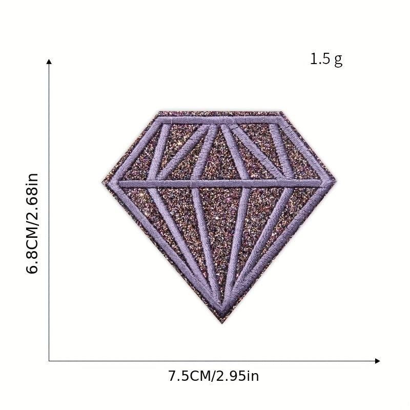 9pcs Colored Diamonds Iron On Patches Girls Clothing Jacket Jeans