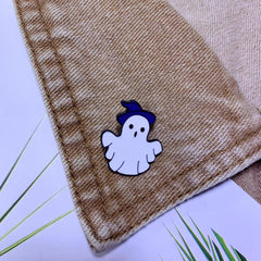 Magician Ghost Hat Brooch Halloween Pin Accessories