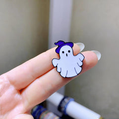 Magician Ghost Hat Brooch Halloween Pin Accessories
