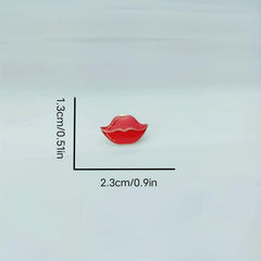 Red Lip Pin Badge Romantic Couple Party Gift