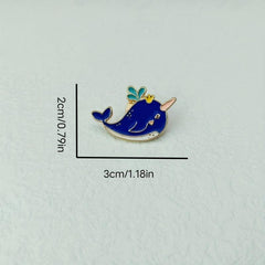 Cute Little Whale Pin Badge for Kids and Adults