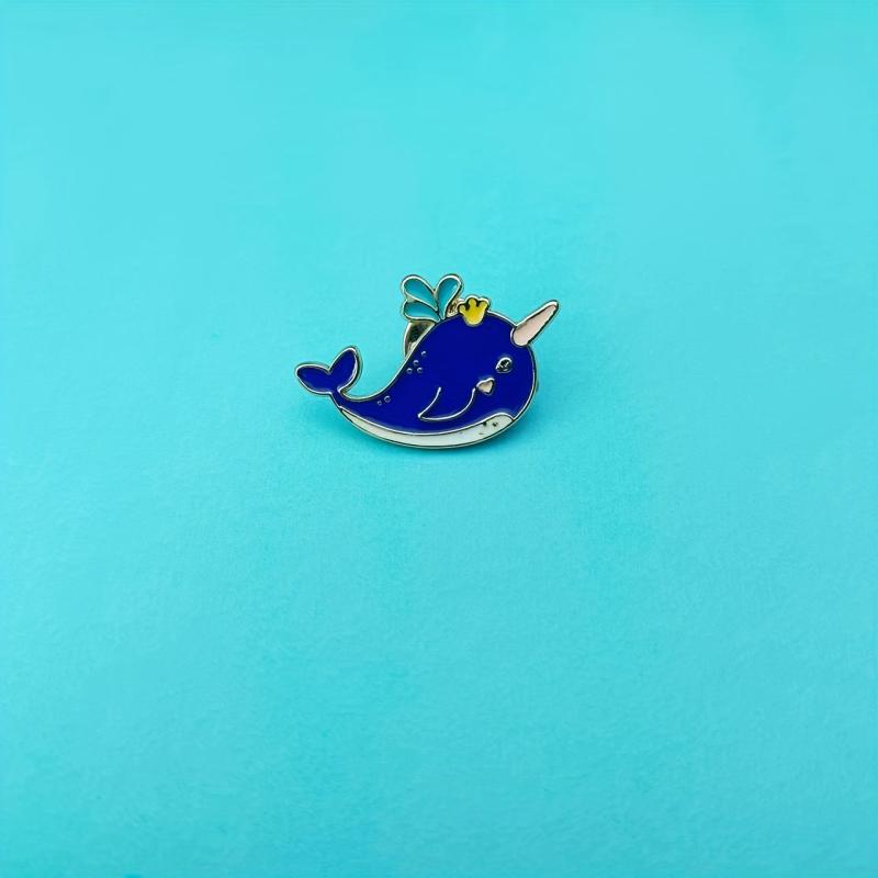 Cute Little Whale Pin Badge for Kids and Adults