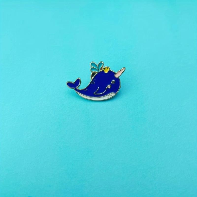 Cute Little Whale Pin Badge for Kids and Adults