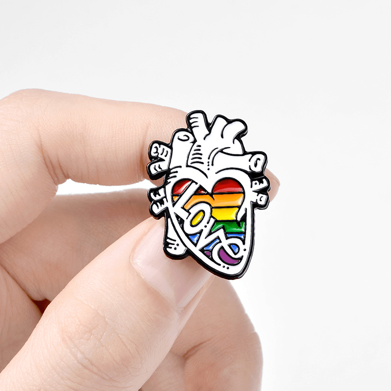 Enamel Love Paint Cowboy Buckle Pin for Men