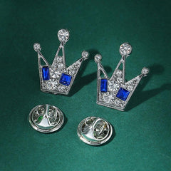 Diamond Crown Collar Jewelry Small Brooch Neckpin