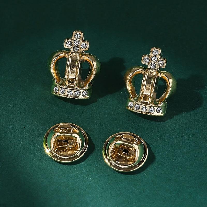 Diamond Crown Collar Jewelry Small Brooch Neckpin