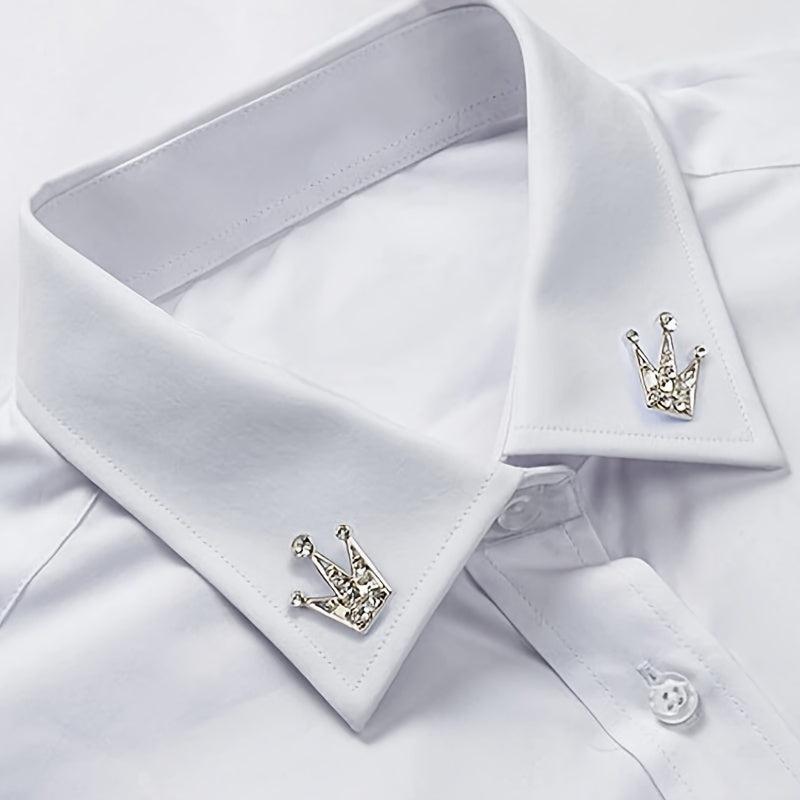 Diamond Crown Collar Jewelry Small Brooch Neckpin