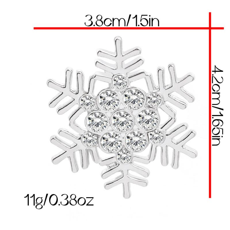 Christmas Snowflakes Wheat Ears Corsage Brooch