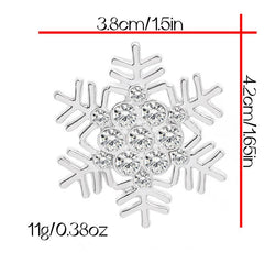 Christmas Snowflakes Wheat Ears Corsage Brooch