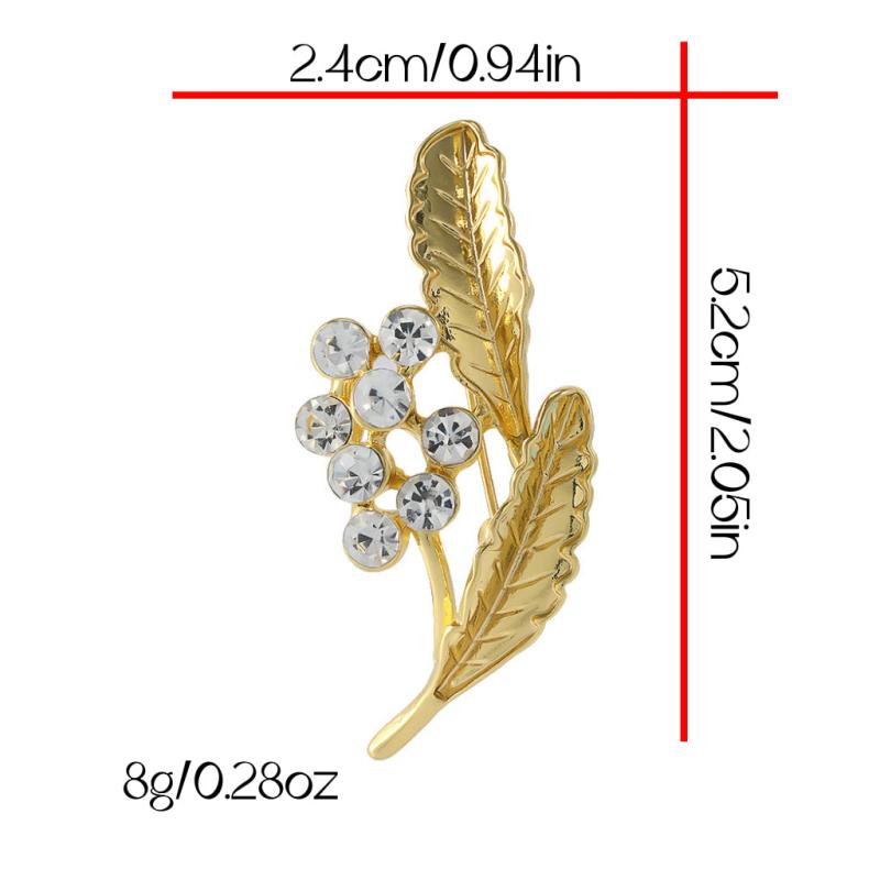 Christmas Snowflakes Wheat Ears Corsage Brooch