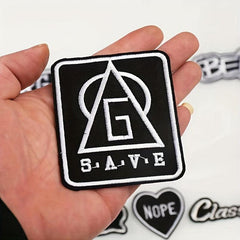 16pcs Iron On Patches Sew On Embroidered Applique Repair Patch Kids Decorative