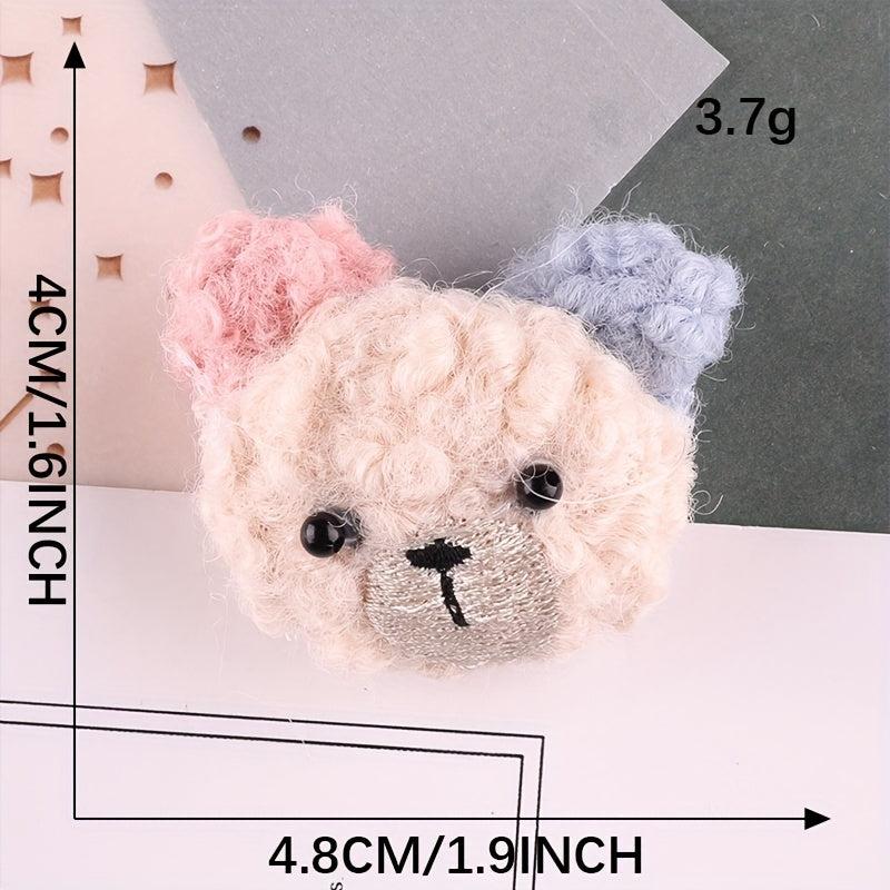4pcs Cartoon Bear Patches For Girls Coat DIY