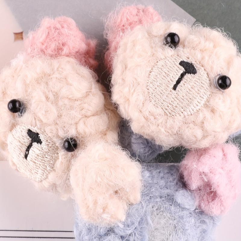 4pcs Cartoon Bear Patches For Girls Coat DIY