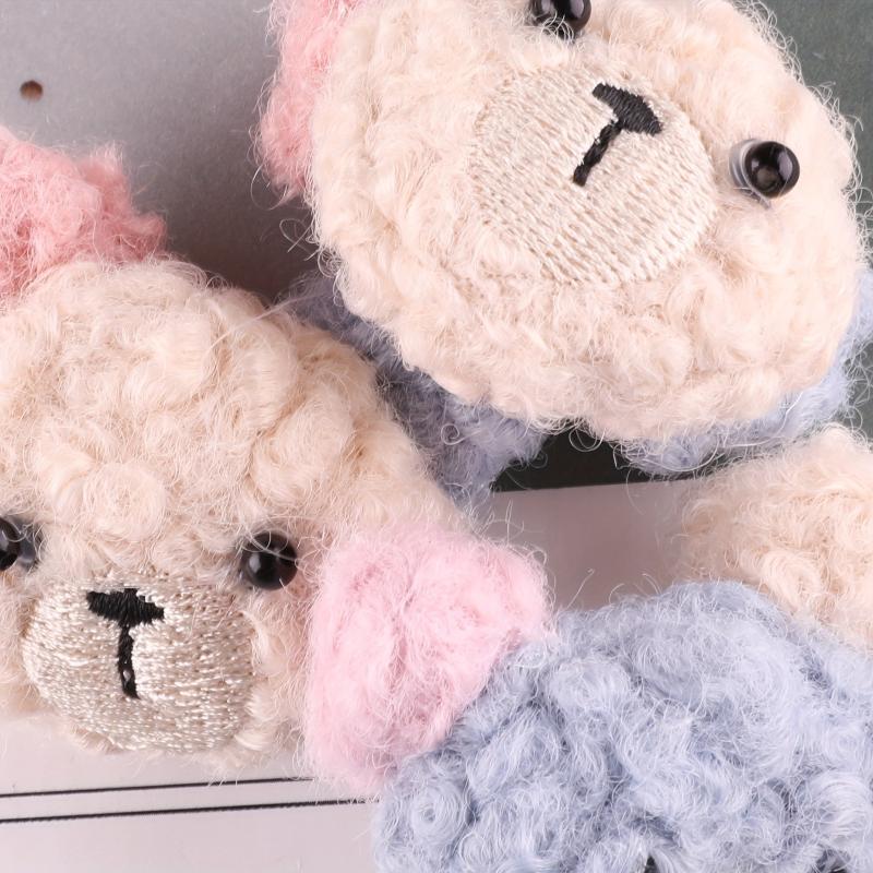 4pcs Cartoon Bear Patches For Girls Coat DIY