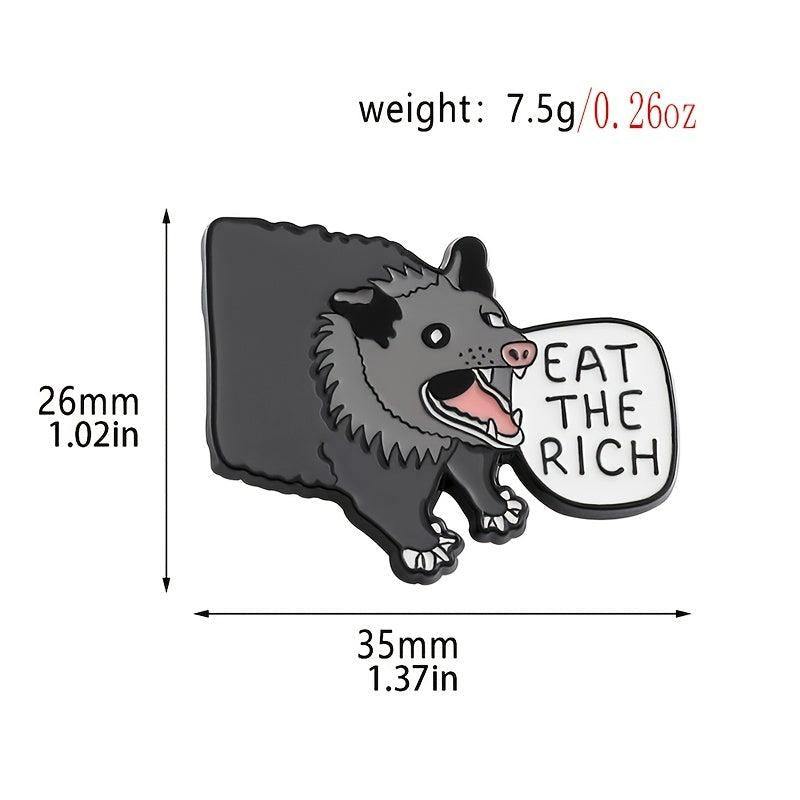 Cartoon Boar Brooch Zinc Alloy Drip Oil Metal Bracelet