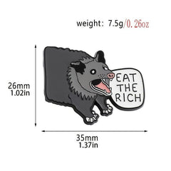 Cartoon Boar Brooch Zinc Alloy Drip Oil Metal Bracelet