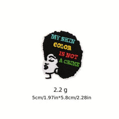 9pcs Girl Iron On Patches Embroidered Applique DIY Crafts Repair Patch