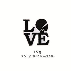 9pcs Girl Iron On Patches Embroidered Applique DIY Crafts Repair Patch