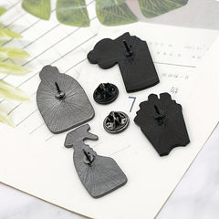 Laundry Liquid Bottle Brooch French Fries Box Milk Spray Styling Brooch For Men