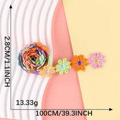 Flower Badges Embroidery Patches DIY Art Decor Clothes Bag Backpack Accessory
