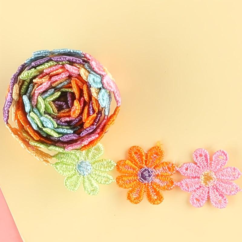 Flower Badges Embroidery Patches DIY Art Decor Clothes Bag Backpack Accessory