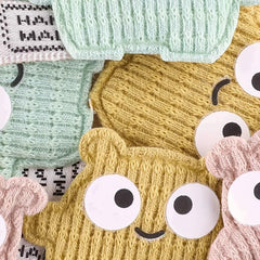 7pcs Plush Cartoon Character Patches for Girls Clothing Coat DIY Hand Sewing