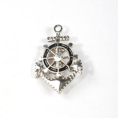 1PC Men's Boat Rudder Brooch Clothing Accessories