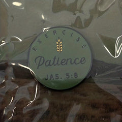 Patience Enamel Pin For Men