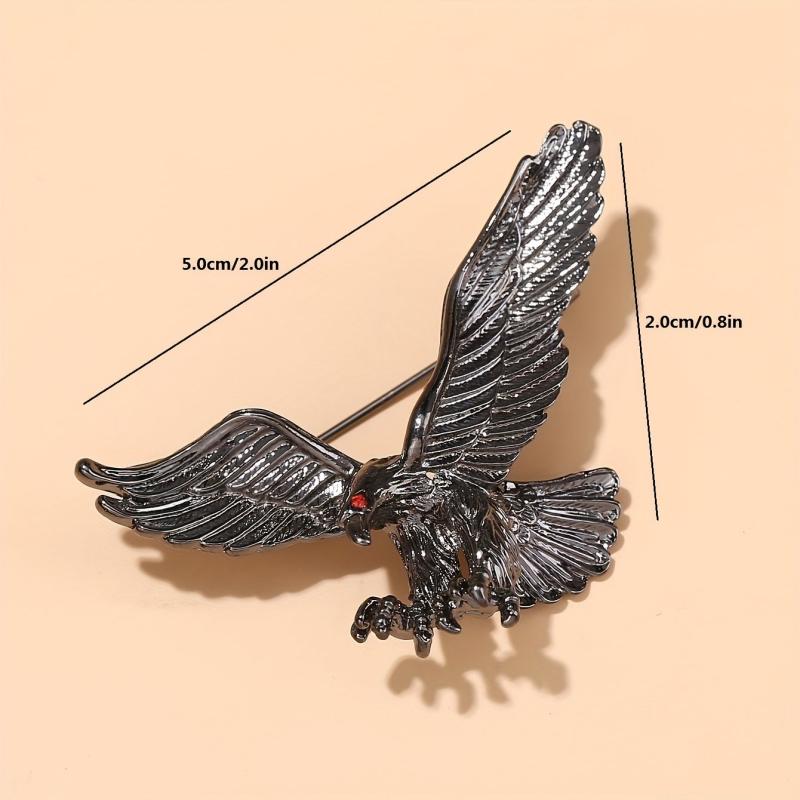 Eagle Brooch Collar Pin for Men