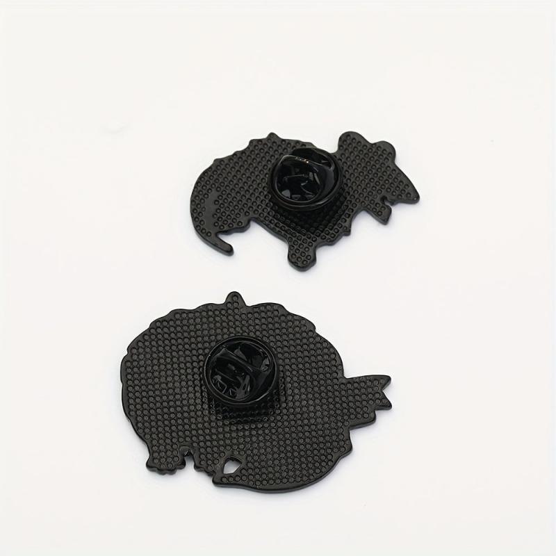 2pcs Cartoon Mouse Brooch Bags Clothing Accessories Men