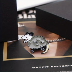 2pcs Cartoon Mouse Brooch Bags Clothing Accessories Men