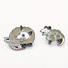2pcs Cartoon Mouse Brooch Bags Clothing Accessories Men