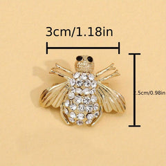 Animal Bee Brooch Suit Pin Alloy Set Insects Bee Brooches