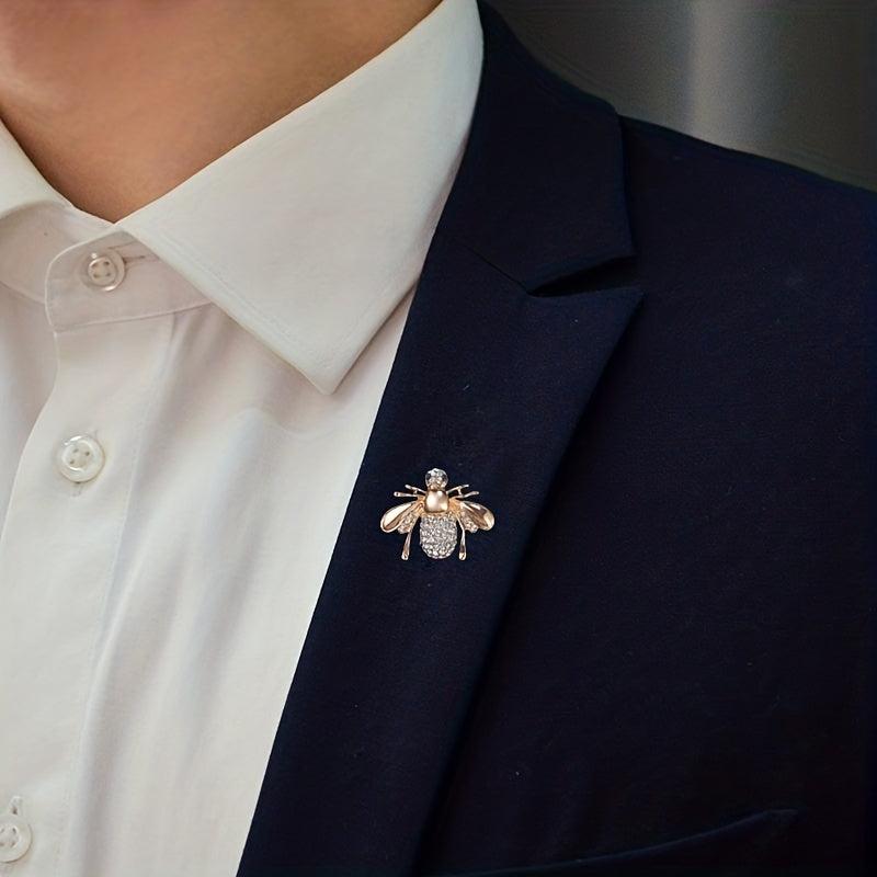 Animal Bee Brooch Suit Pin Alloy Set Insects Bee Brooches