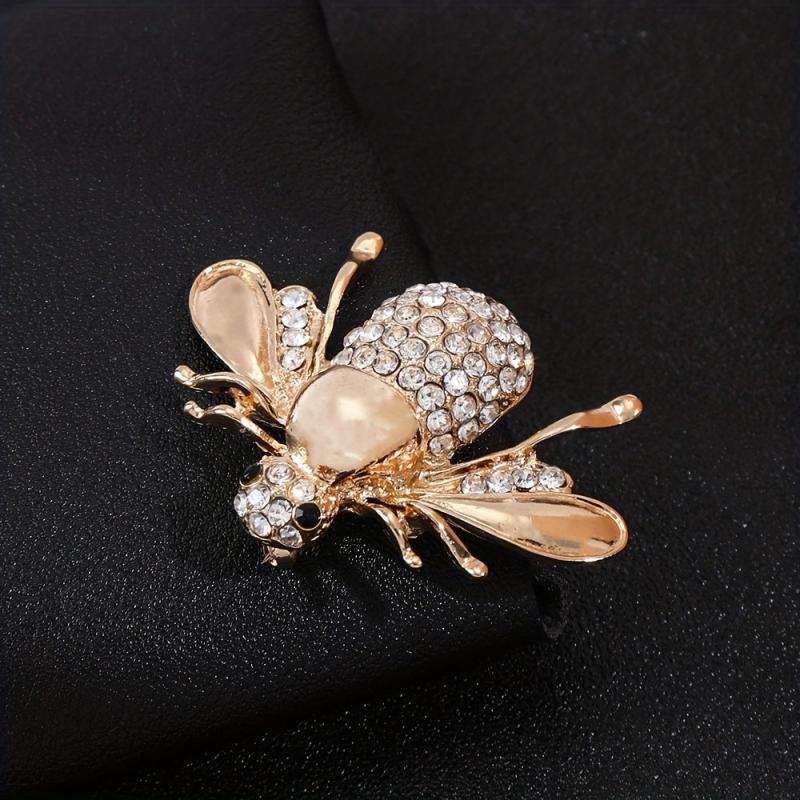 Animal Bee Brooch Suit Pin Alloy Set Insects Bee Brooches