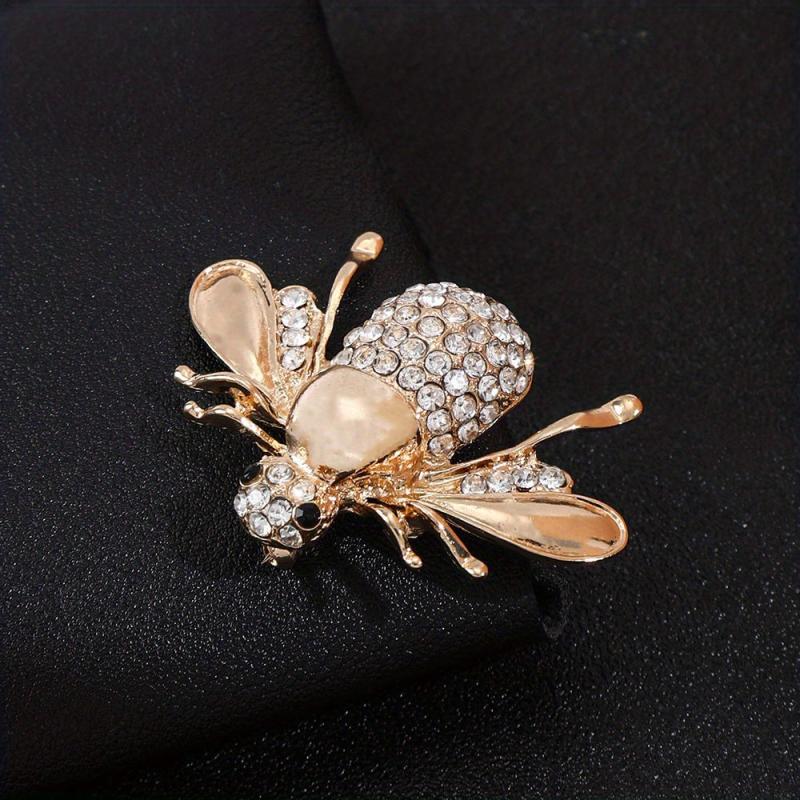 Animal Bee Brooch Suit Pin Alloy Set Insects Bee Brooches