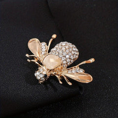 Animal Bee Brooch Suit Pin Alloy Set Insects Bee Brooches